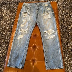 Lucky Brand Ripped Blue Jeans Size 8/29